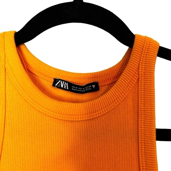 Zara Womens Ribbed Midi Dress - Picture 7 of 9